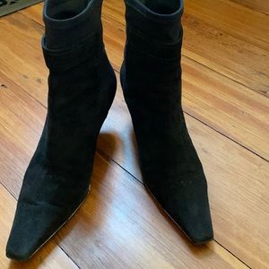 Stuart Weitzman Black Kitten Booties